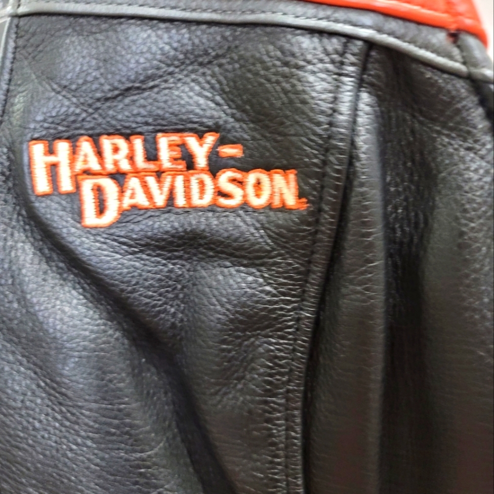 Harley davidson womens leather vest - Picture 7 of 9